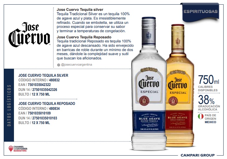 JOSE CUERVO REPOSADO 750CC