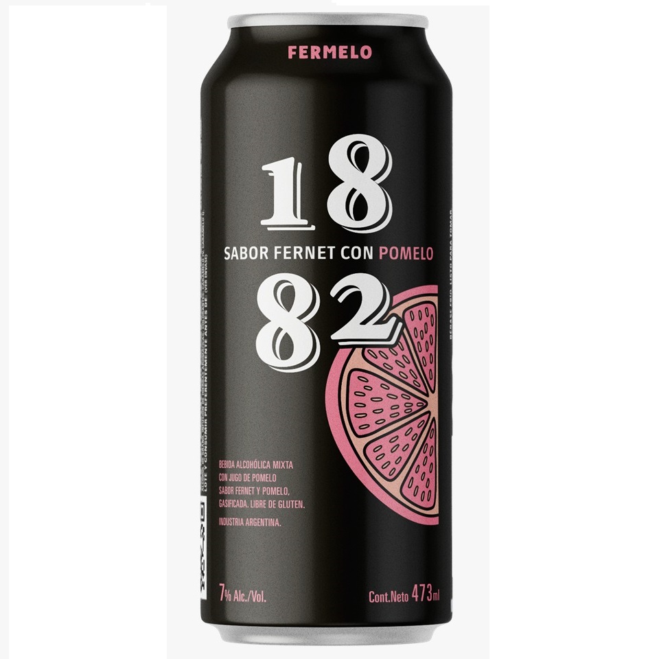 Fernet C/POMELO 1882 7° LATA 473cc