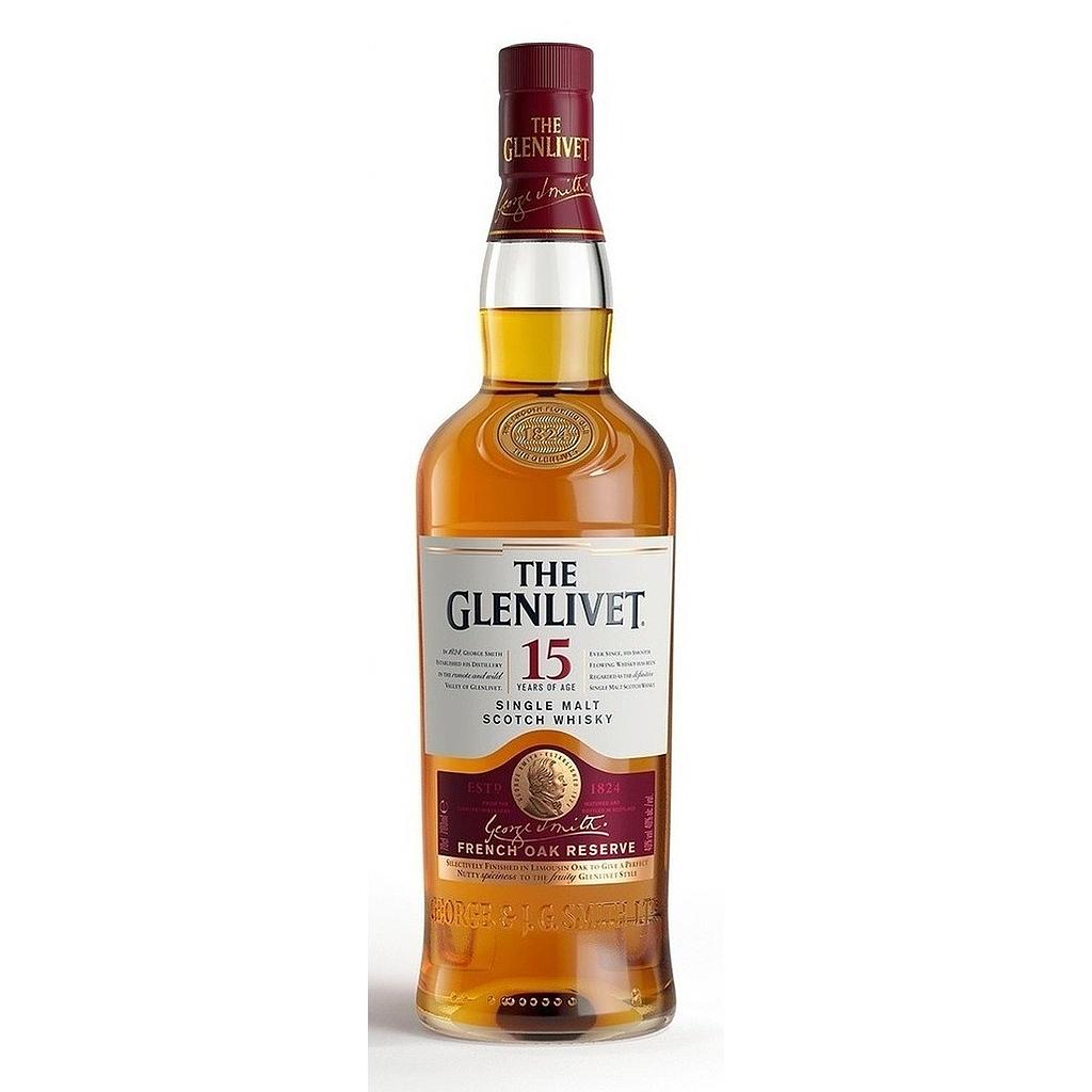 Whisky The Glenlivet 15 yo 40º 700cc (SIN ESTUCHE)