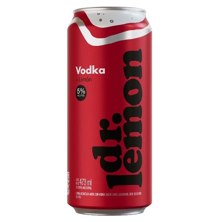 Dr Lemon Vodka 5% LATA 473cc