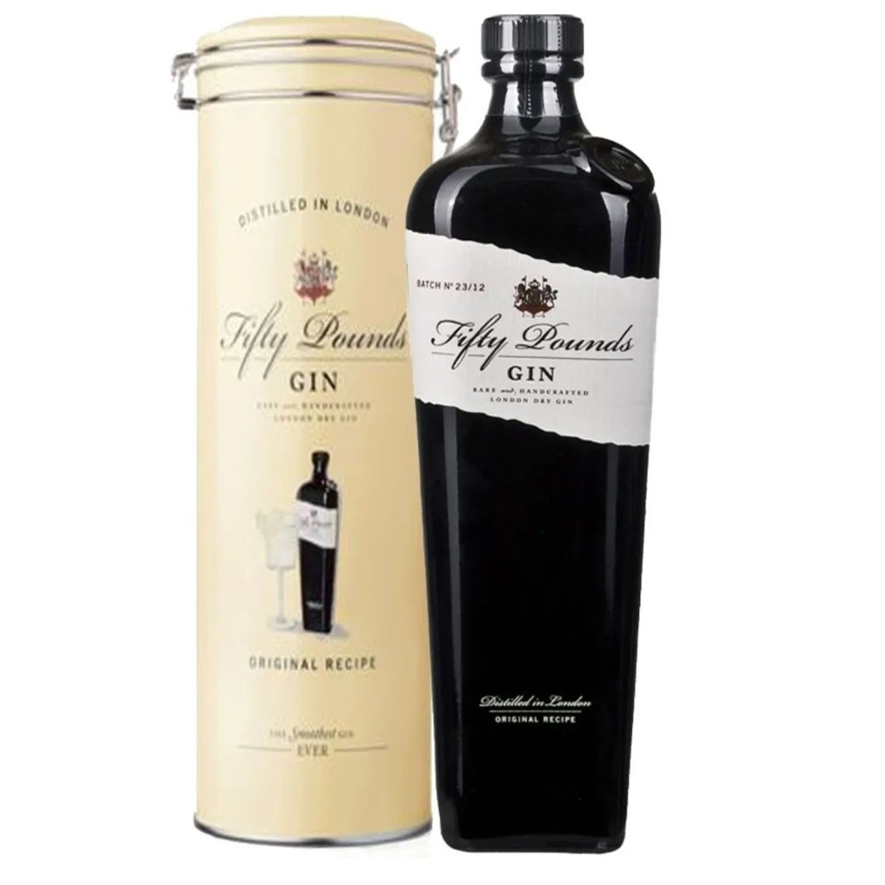 London Dry Gin Fifty Pounds 43.5º LATA 1x700cc