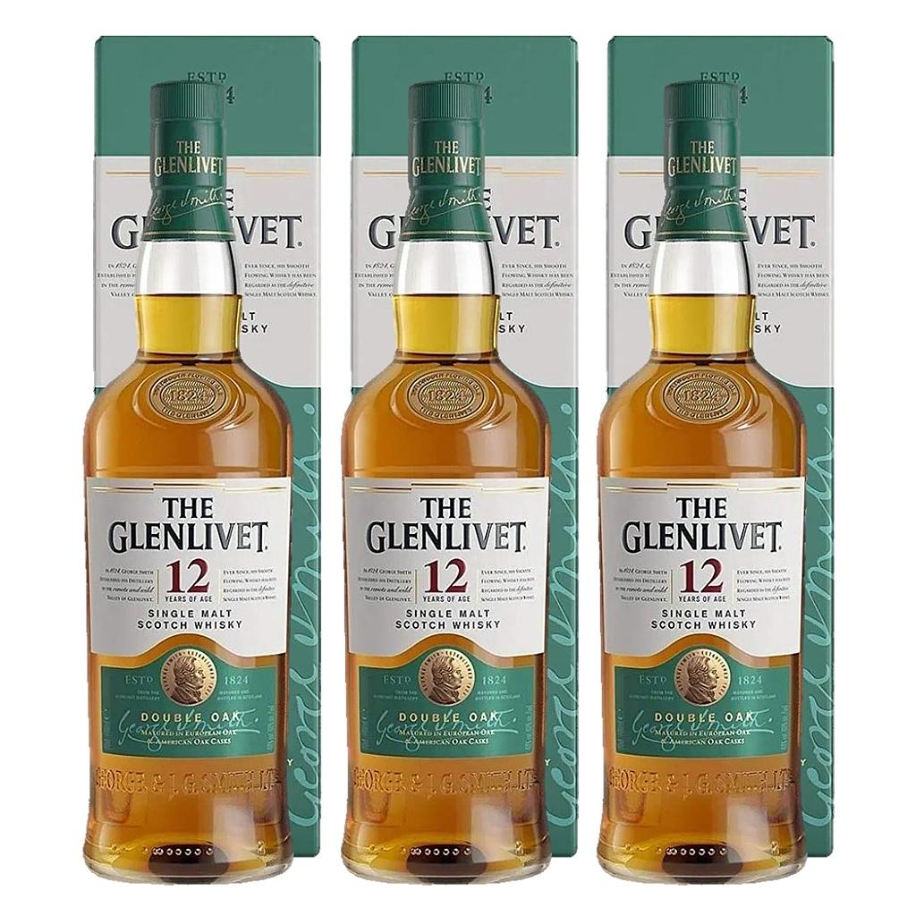 Promo x3 The Glenlivet 12 yo 40º 1x700cc