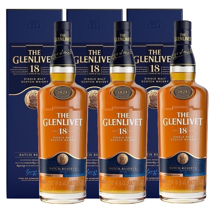 Promo x3 The Glenlivet 18 yo 40º 1x700cc