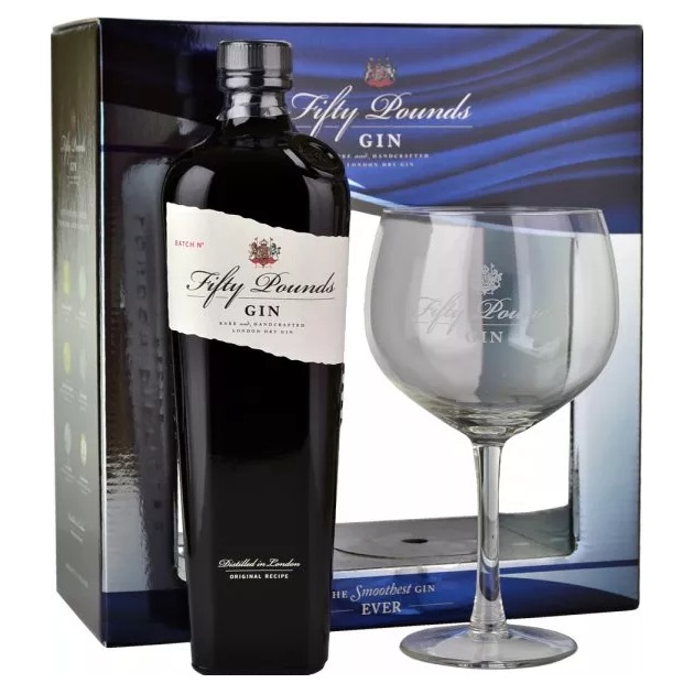 Gin Fifty Pounds 43.5º Estuche 1x700cc + 1 Copon