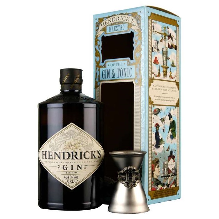 Gin Hendricks 43.4° Estuche 1x750cc + Jigger