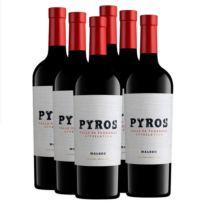 Promo 5+1 Pyros Malbec 750cc