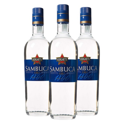 Promo x3 Sambuca Oro Borghetti 700cc 16.66% Off