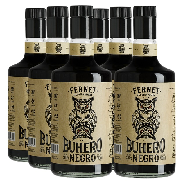 Promo x6 Fernet Buhero Negro 700cc 25% Off