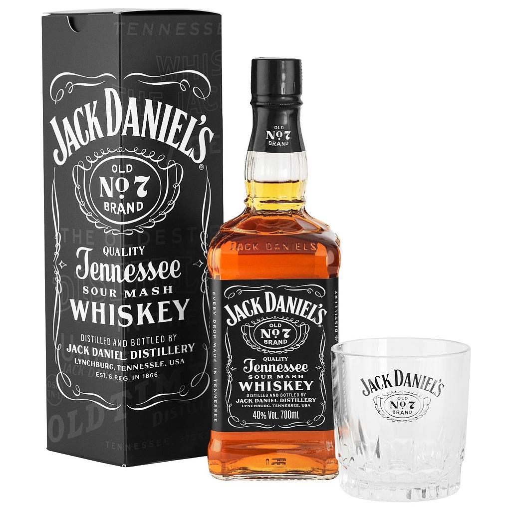 Whiskey Jack Daniels N°7 Estuche 1x700cc + Vaso
