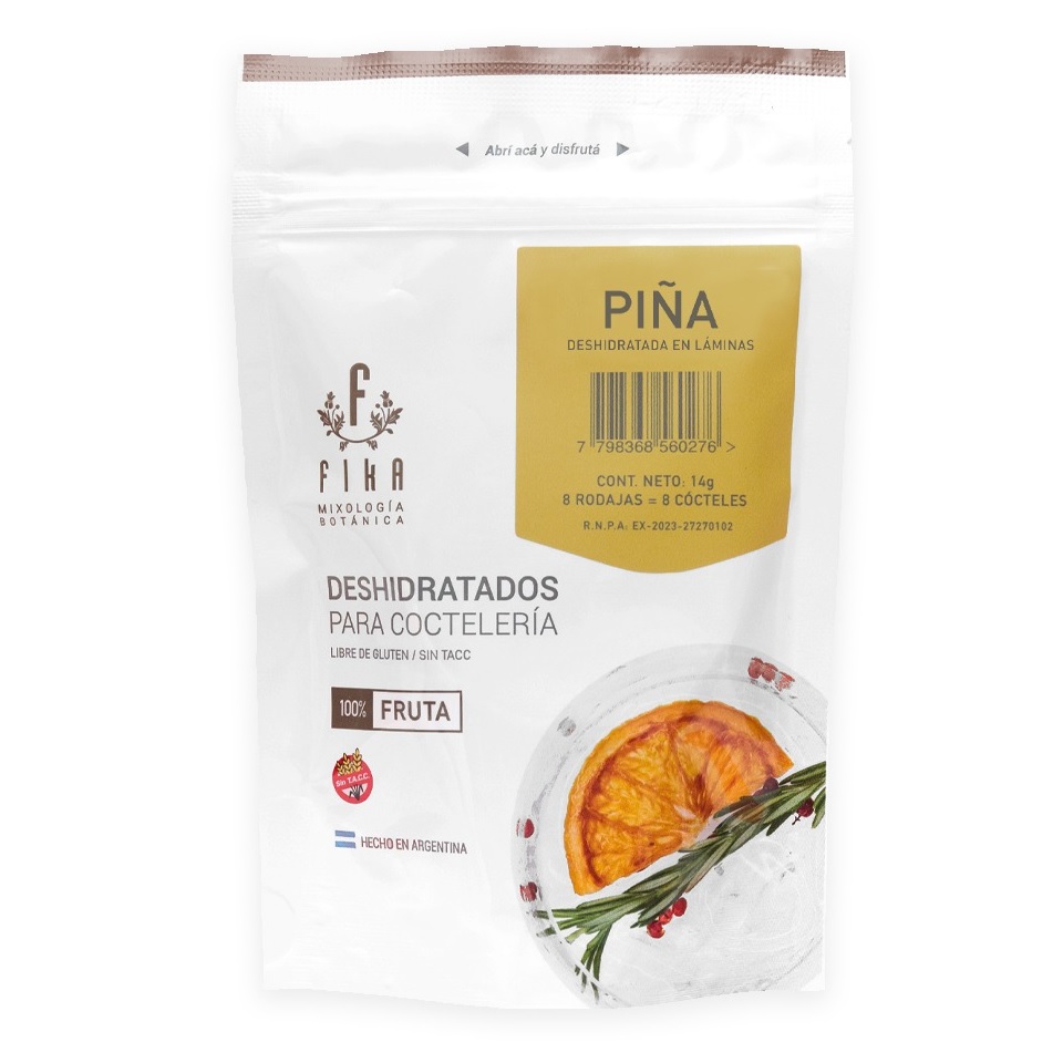 Fika Piña Deshidratado Pouch 1x8 Rodajas