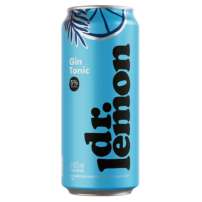 Dr Lemon Gin Tonic 5º LATA 473cc SIN TACC
