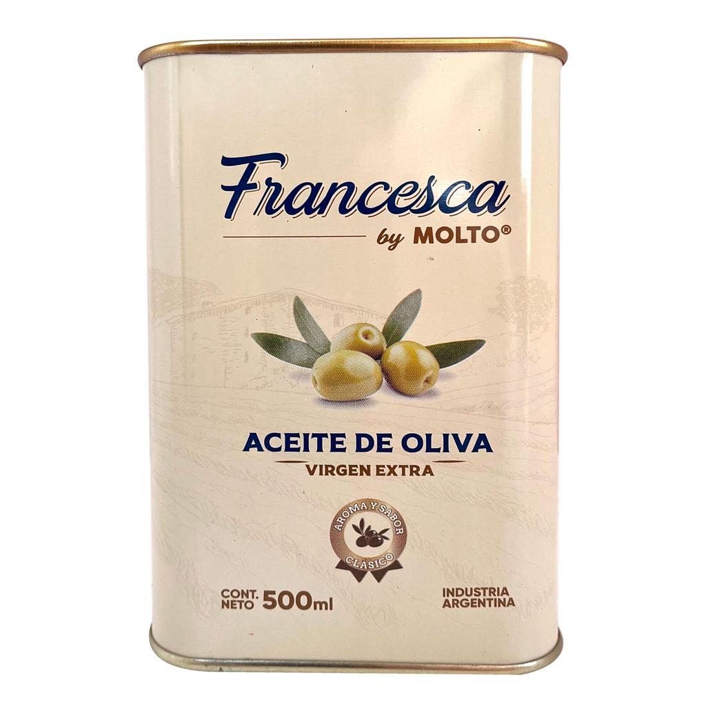 Aceite de Oliva Virgen Extra Francesca Lata 500cc (Vto: 11/2026)