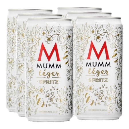 Promo x6 Mumm Leger Spritz LATA 269cc