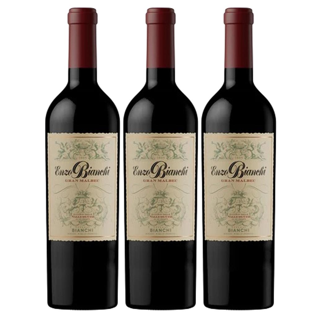 Promo x3 Enzo Bianchi Gran Malbec 750cc