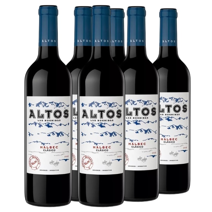 Promo 5+1 Altos Las Hormigas Clasico Malbec 750cc