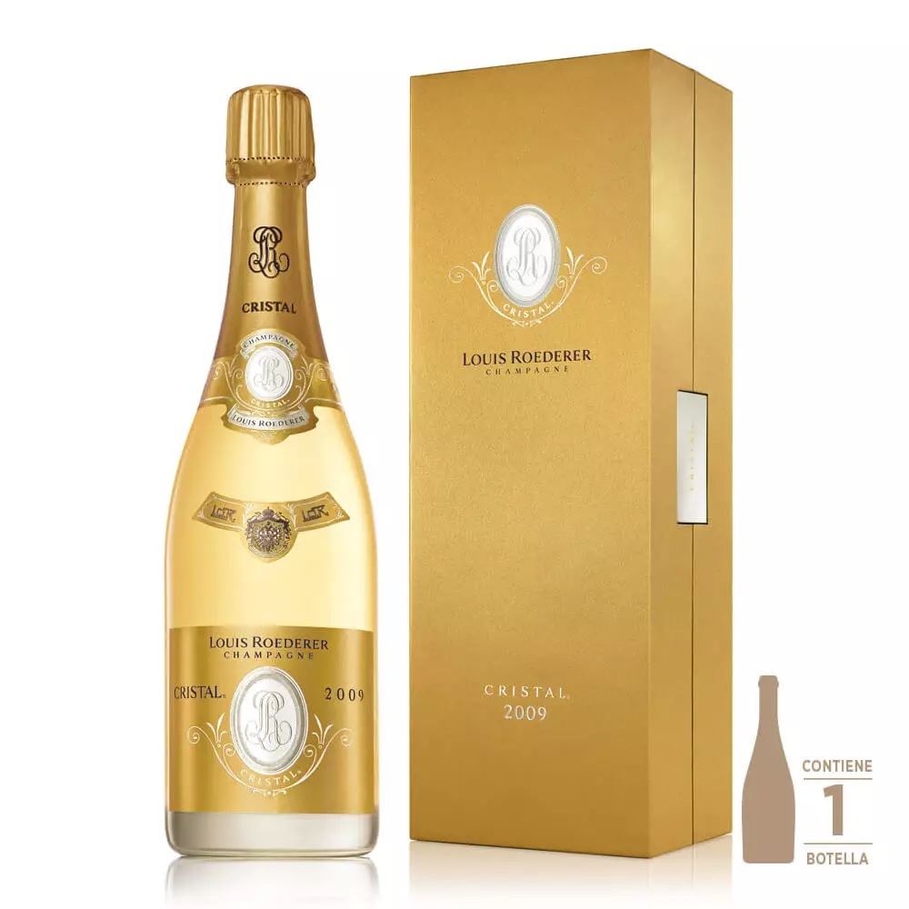 Champagne Cristal Brut Nature Estuche 1x750cc (Cosecha 2014)