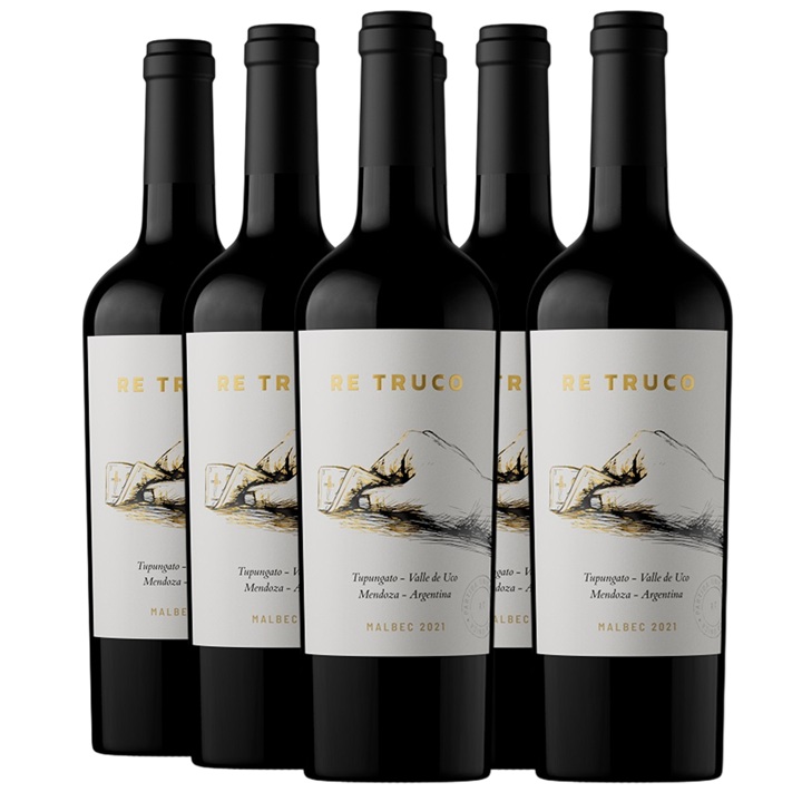 Promo 5+1 Andeluna Re Truco Malbec 750cc