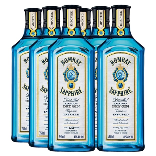 Promo x6 London Dry Gin Bombay 750cc 25% Off