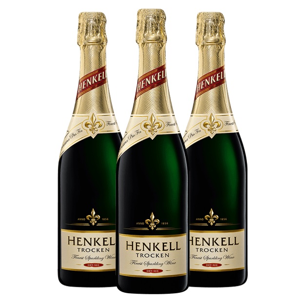 Promo x3 Espumante Henkell Trocken Dry Sec 750cc