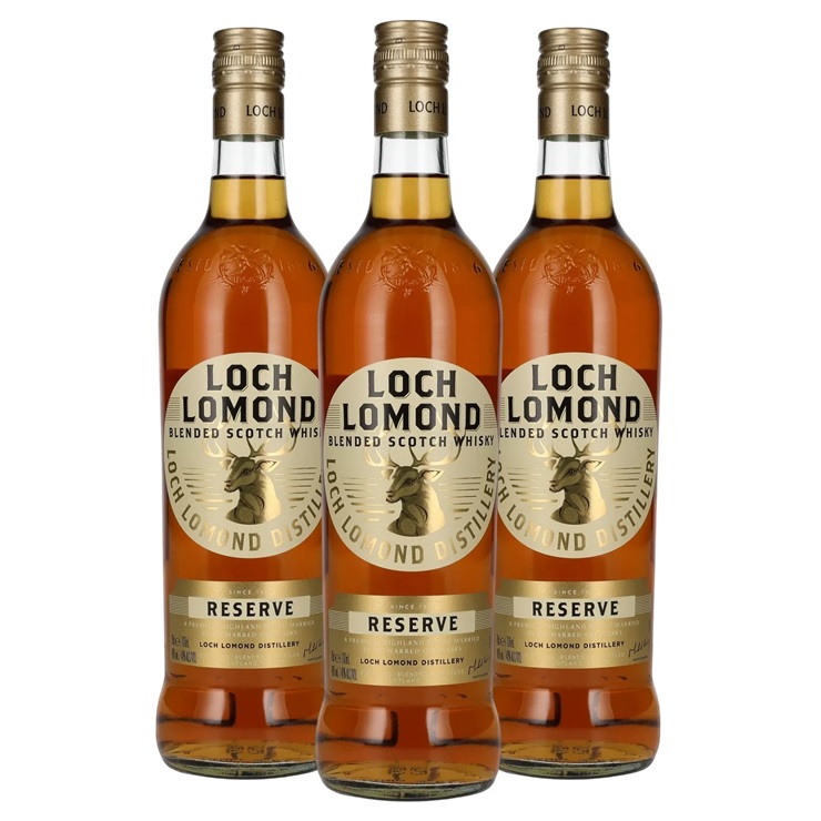 Promo x3 Whisky Loch Lomond Reserve 750cc