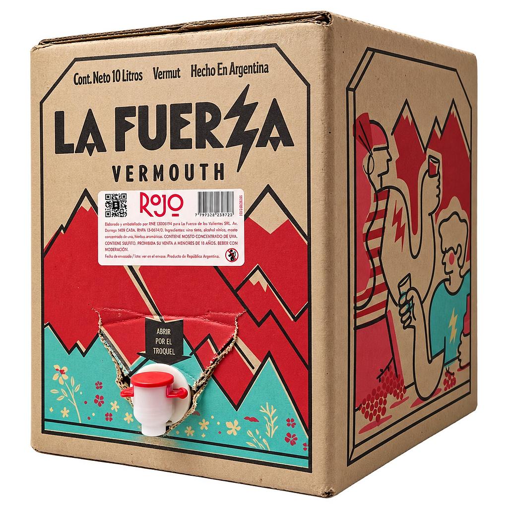 Bag In Box La Fuerza Vermouth Rojo 10 lts