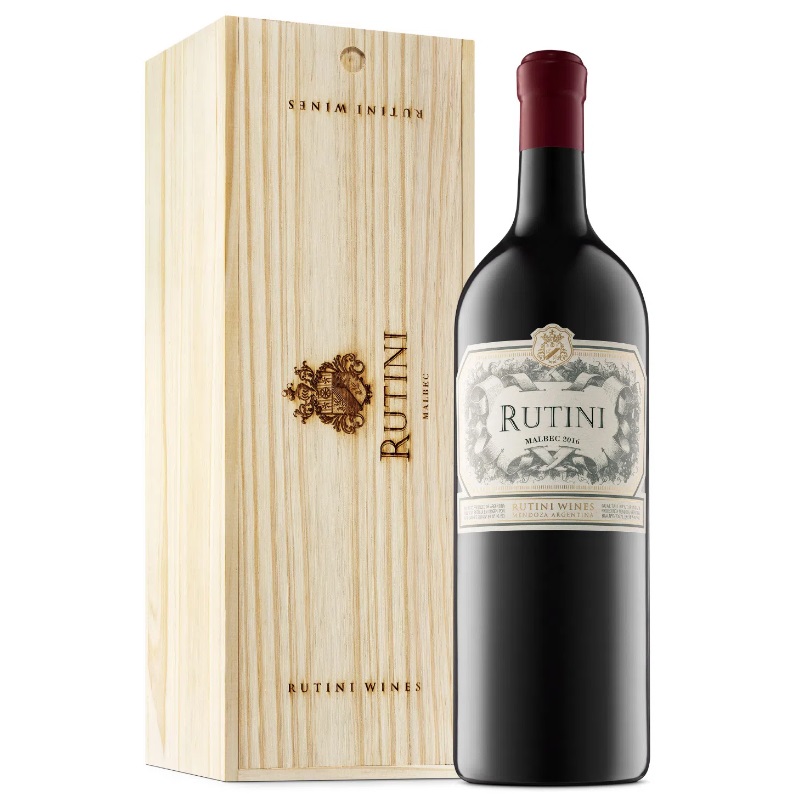 Rutini Malbec Caja Madera 1x3000cc