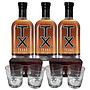 Promo x3 TX Texas Whiskey 700cc 16.66% Off + 4 Vasos